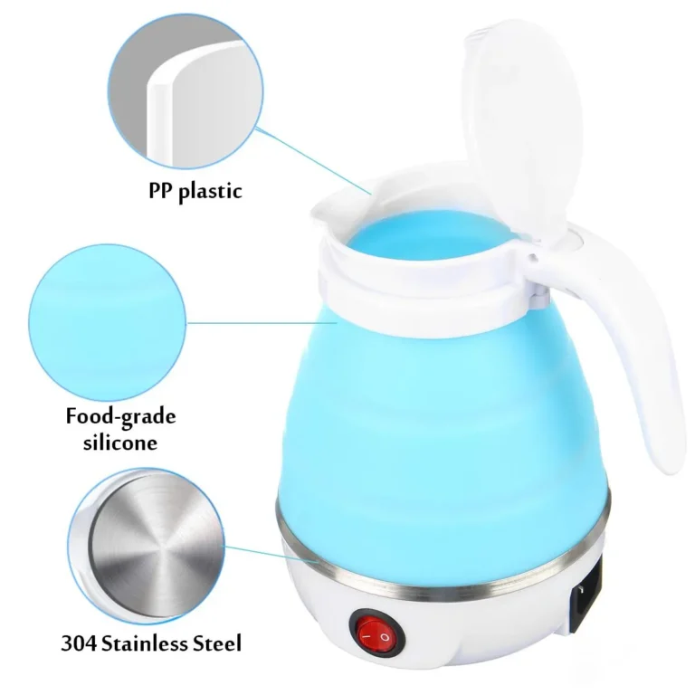 Portable Electric Kettle- Foldable Silicone Water Kettle Travel Electric Kettle